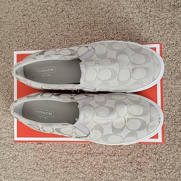 Coach Silver slip on sneakers - Picture 2 of 4